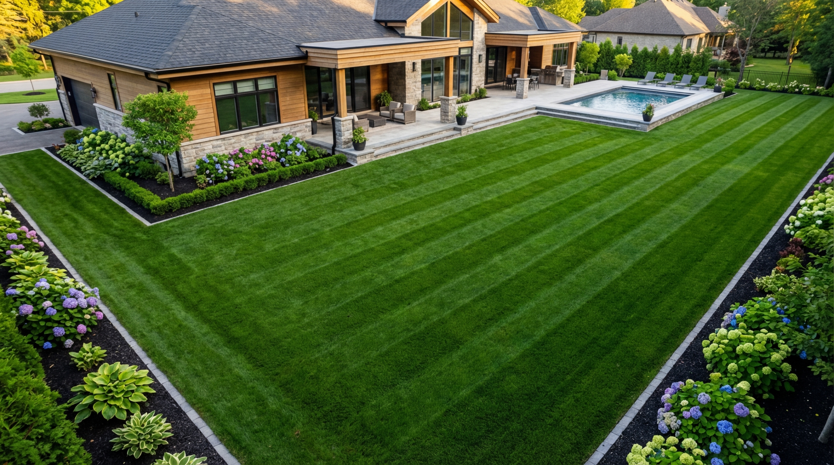 Beautiful professional lawn care